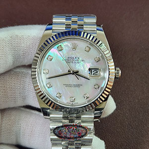 CLEAN製 ロレックススーパーコピー 126334NG デイトジャスト 41 ホワイトシェル 10Pダイヤ 希少新作腕時計